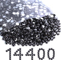 Flatback Rhinestones Bulk SS16 Black 14400PCS - DIY Craft Pack