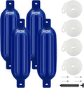 Boat Fenders 4 Pack for Docking - Durable Vinyl Bumpers