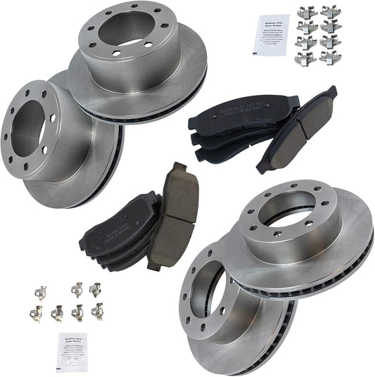 TRQ Brake Pad & Rotor Kit for 2008-2012 Ford Super Duty