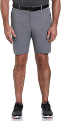 PGA TOUR Mens 9ft Flat Front Golf Shorts with Active Waistband Shoes