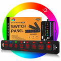 Auxbeam 8 Gang Slim RGB Switch Panel AS-R80 - Auto-Dimming 80A