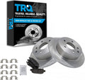 TRQ Rear Brake Pad & Rotor Kit - Direct Fit Rear Disc Brake Kit