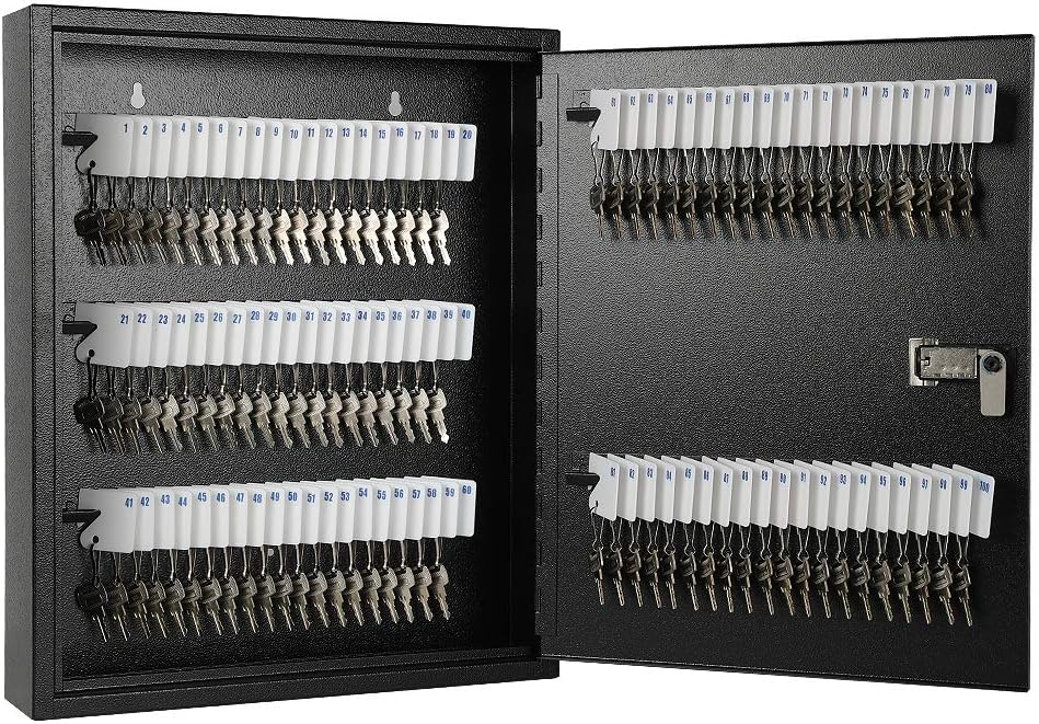 KYODOLED Key Cabinet Organizer with Combination Lock for 100 Keys