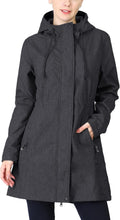 Women's Softshell Long Jacket with Hood - Warm, Windproof Fit 33,000ft