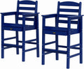 VINGLI Tall Adirondack Chairs Set of 2 - Weather-Resistant Bar Stools
