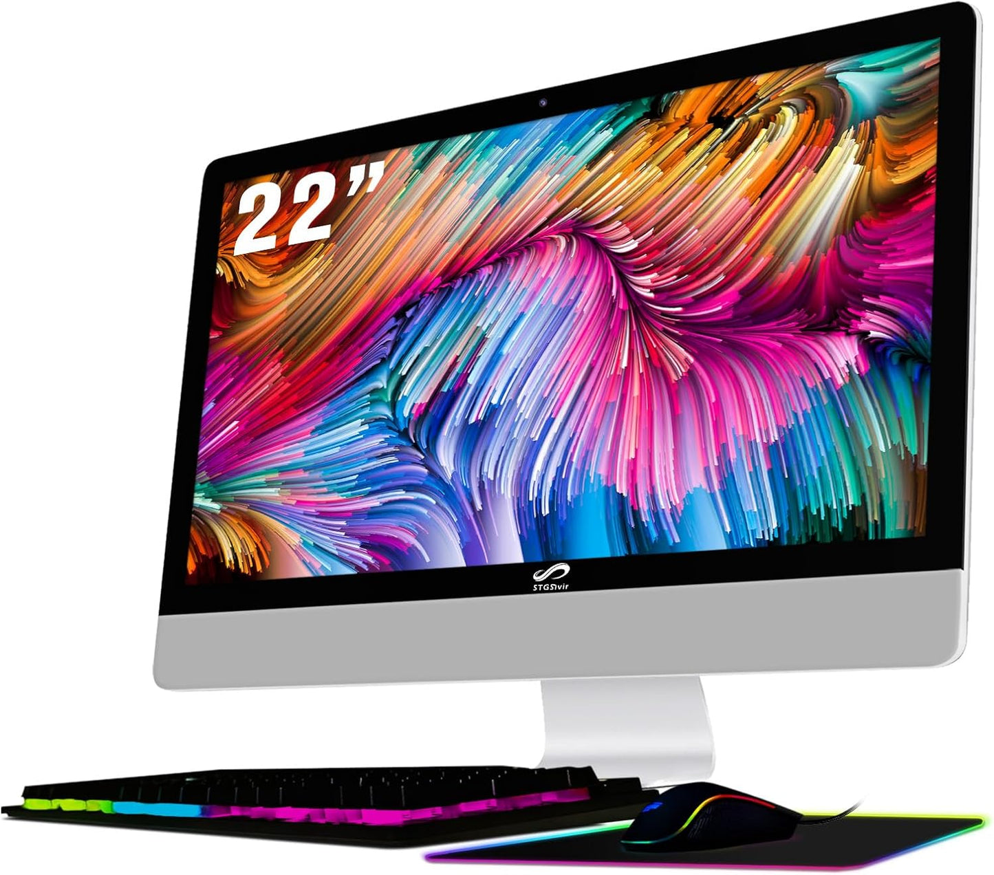 STGSivir All in One Desktop Computer with 22 in FHD Display