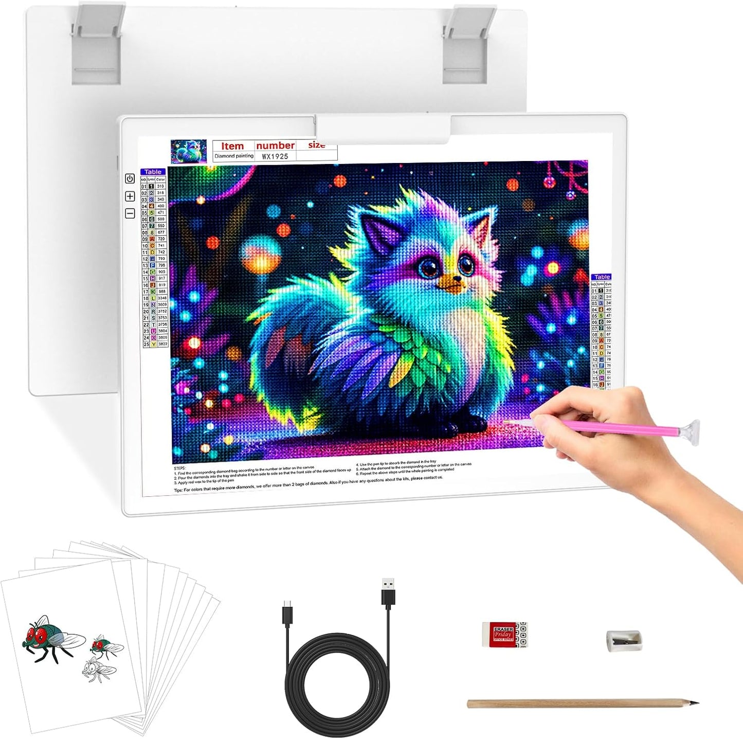 A4 Light Pad for Tracing - Rechargeable Wireless Drawing Board