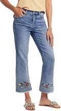 Flamingals Straight Leg Cropped Jeans for Women (Style XX6R)