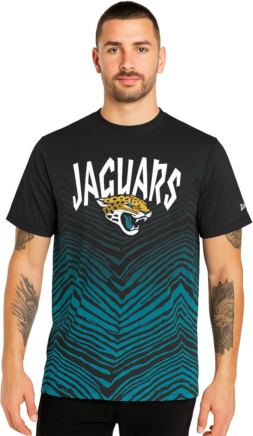 Zubaz NFL Teams Men's Short Sleeve Graphic T-Shirt for Fans