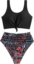 ZAFUL Women's High Waisted Tankini Set for Stylish Summer Fun