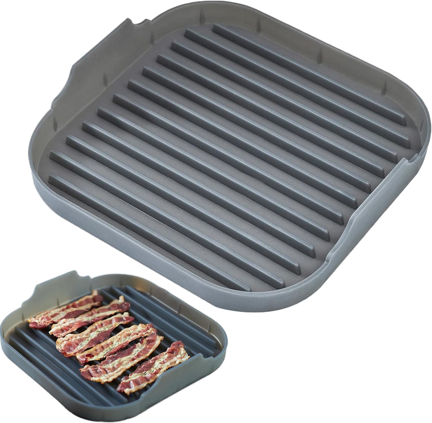 Silicone Microwave Bacon Cooker - Easy, Non-Stick, Dishwasher Safe