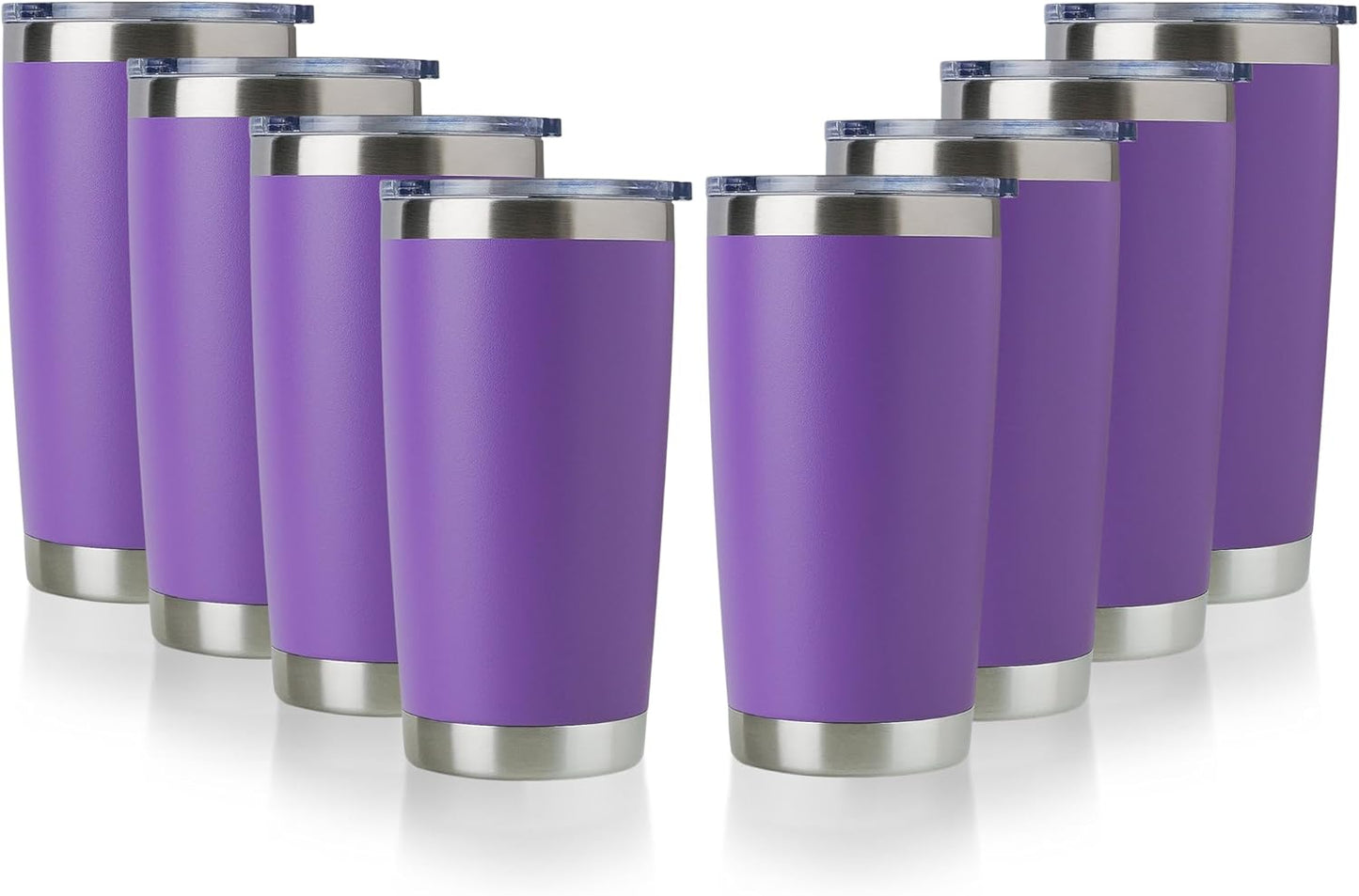 20oz Stainless Steel Tumbler with Lid for Travel and Coffee