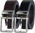Calvin Klein Men's Two-in-one Reversible Rotative Buckle Dress Belt