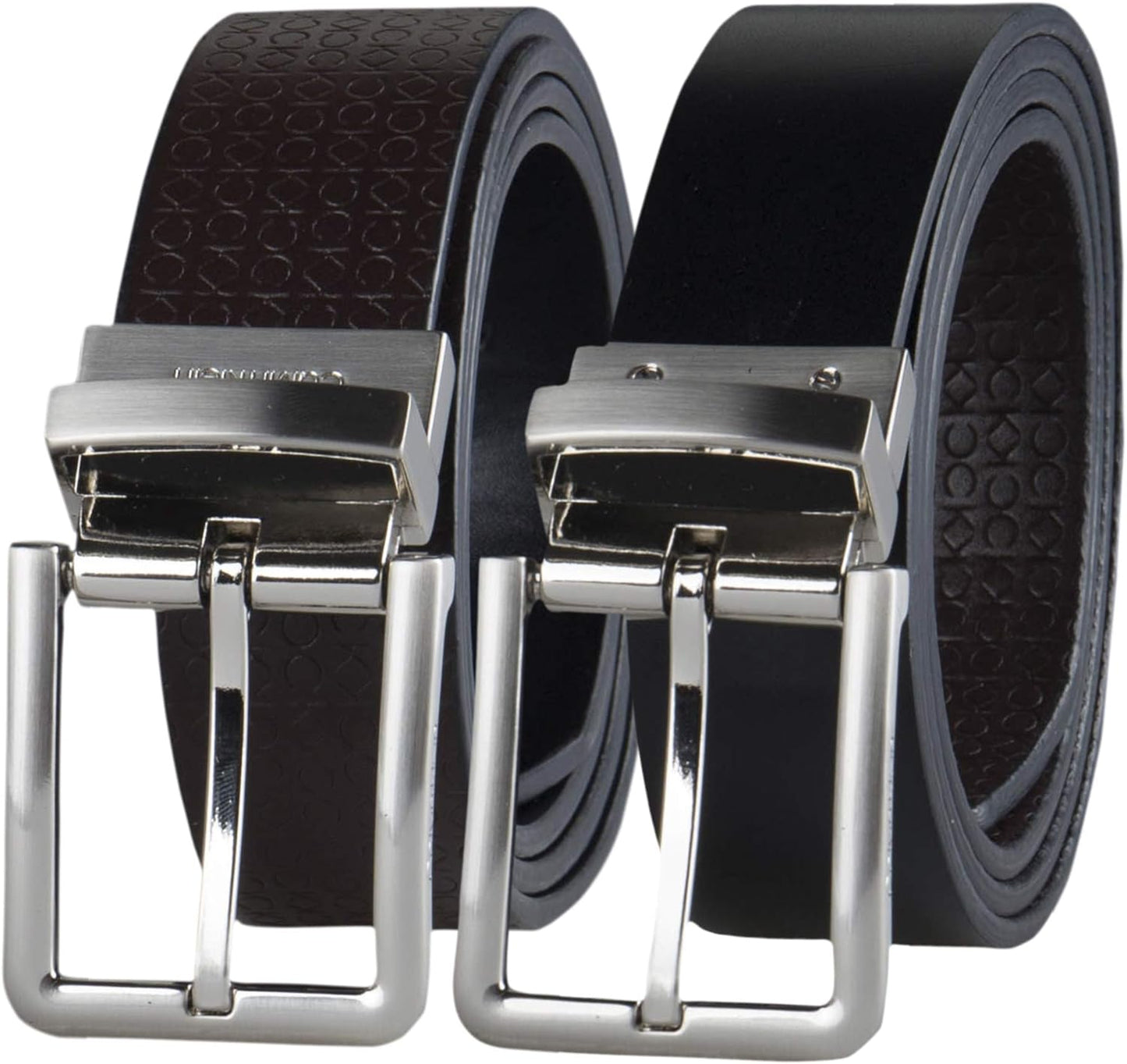 Calvin Klein Men's Reversible Dress Belt with Rotative Buckle