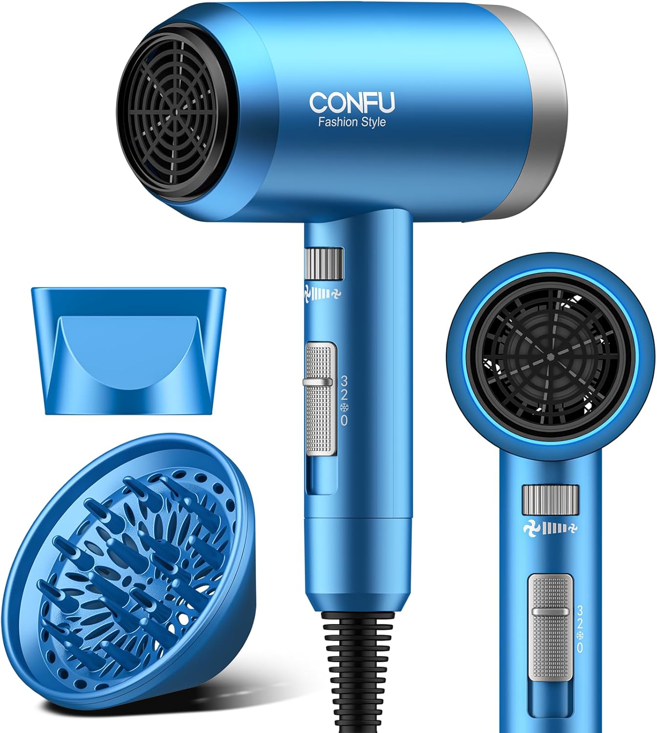 Professional Hair Dryer with Diffuser for Fast Drying