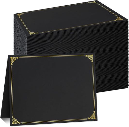 Ndsox 90 Packs Black Certificate Holders for Graduations