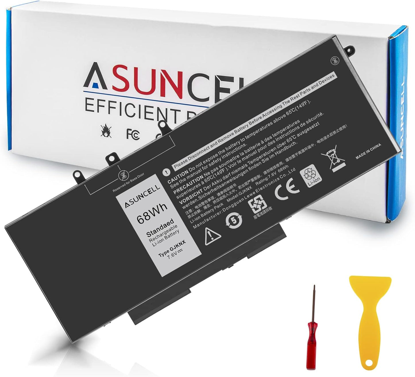 GJKNX 68WH 7.6V Battery Replacement for Dell Latitude Series
