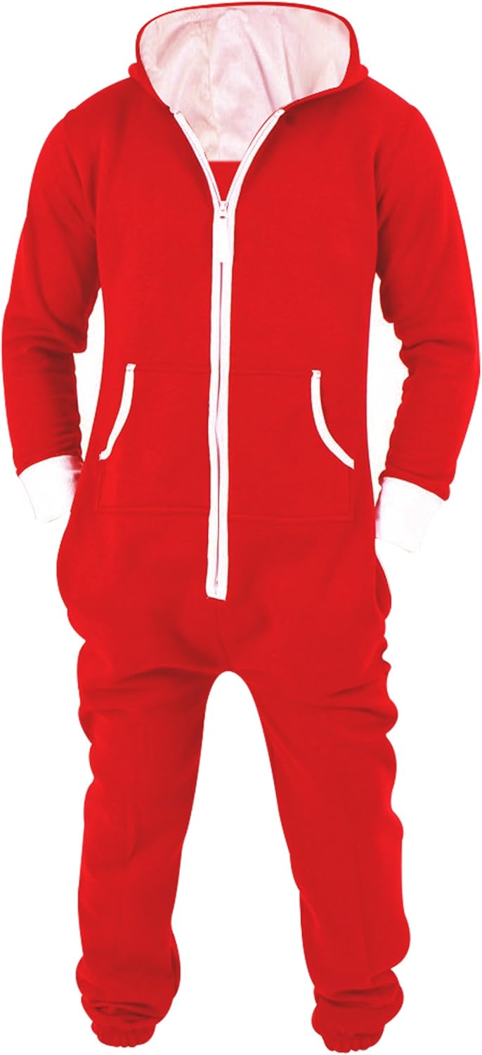 Skylinewears Mens Jumpsuit Non Footed Pajama for Comfort