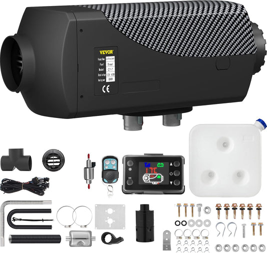 VEVOR 8KW Diesel Air Heater: Remote Control, LCD Switch