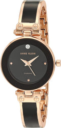 Women's Rose Gold Bangle Watch with Genuine Diamond - Anne Klein