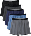 Combed Cotton Boxers for Men - Soft Knit Boxer Shorts Pack