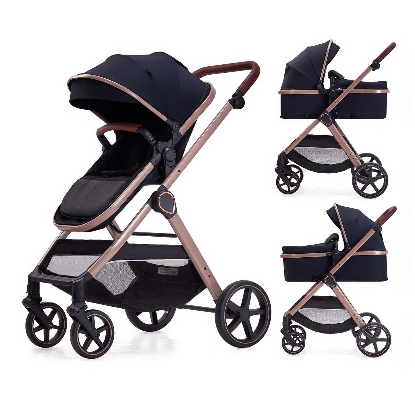 2 in 1 Baby Stroller for Newborns and Toddlers - LORTSYBAB