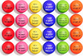 Motivational Stress Balls 24 Pack - Squeeze Therapy with Quotes