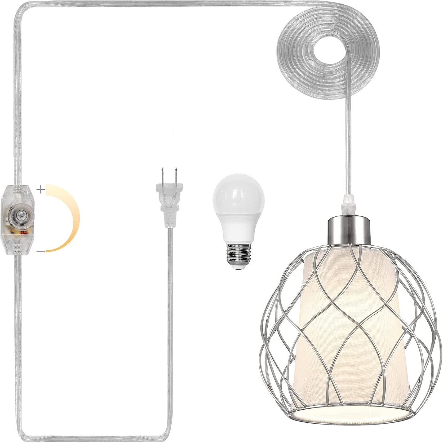Hanging Lights with Plug in Cord for Modern Home Decor