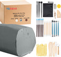 Air Dry Clay 10 LBs with 42 Pcs Pottery Tools Set for Sculpting