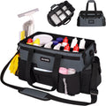 Large Wearable Cleaning Caddy Bag Gray - Waterproof 3-in-1 Organizer