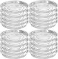 20 in Clear Plant Saucers Bulk Pack - 20 Count for Indoor Use