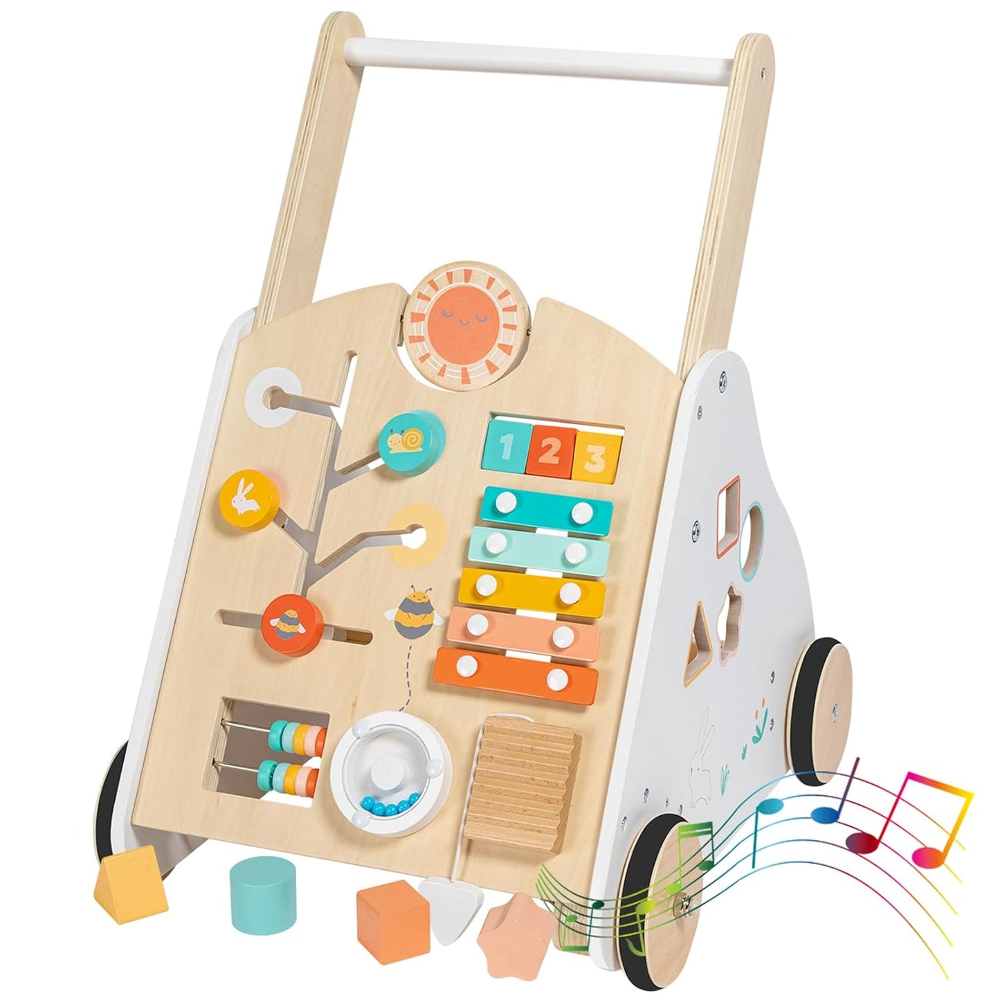 Toddler Push Walker with Music - Twefex