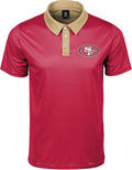 FOCO NFL Team Logo Workday Warrior Polyester Polo - Comfortable Fit