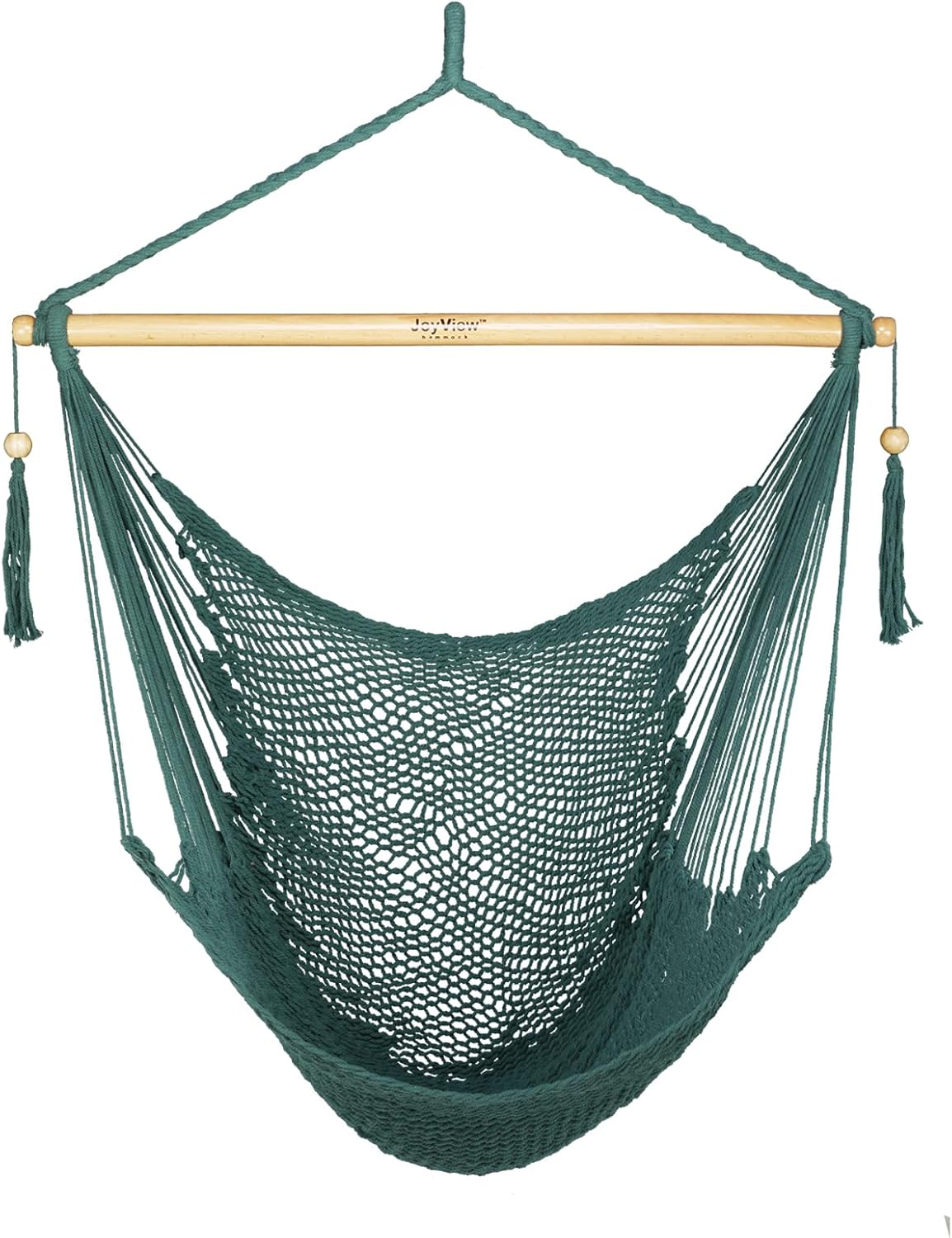 JoyView Hammock Chair XL Rope Hanging Chair for Indoor Outdoor