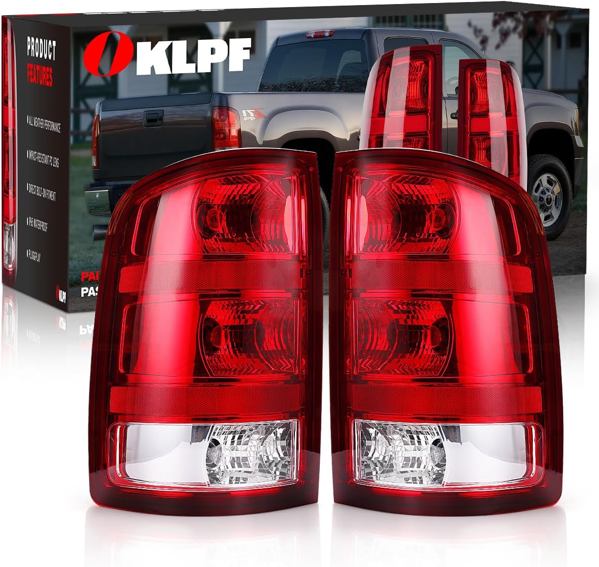 OKLPF Rear Brake Tail Light for GMC Sierra 1500 2500HD 3500HD
