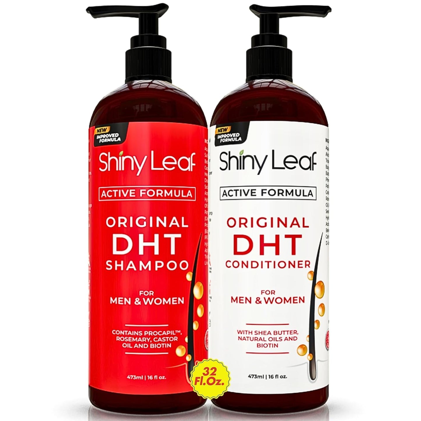 DHT Blocker Hair Loss Set with Biotin - Thicker Hair!