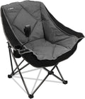 Folding Camping Chair Oversized Portable Chair with Cup and Phone