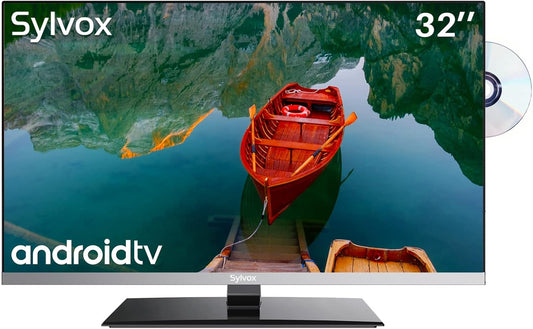 SYLVOX 32 Smart TV - FHD 1080P DVD Player, WiFi, Ideal for RVs