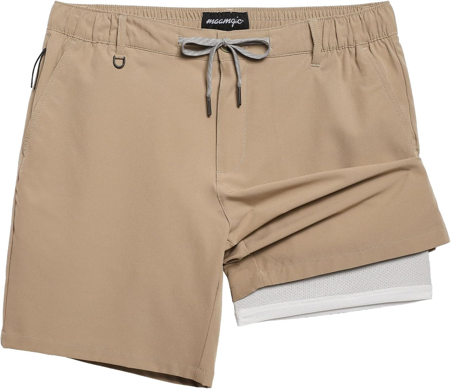 Mens Casual Shorts with Compression Liner for Ultimate Comfort