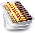 Delling 16 in Serving Platter Set - Large White Porcelain Trays