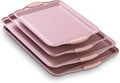 Country Kitchen Nonstick Stackable Bakeware Set - Space Saving 4 Pc