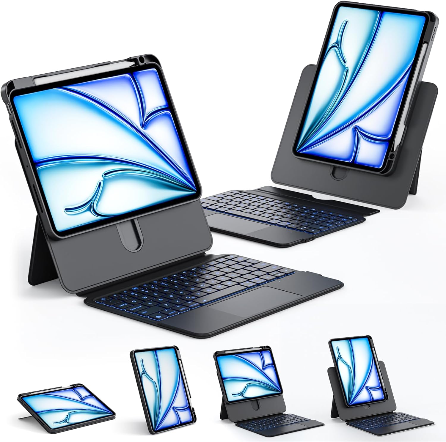 Keyboard Case for iPad Air 11-inch with Multi-Touch Trackpad