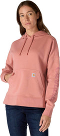 Carhartt Women's Oversized Midweight Hooded Heart Graphic Sweatshirt