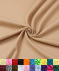 Dark Taupe Poly Cotton Broadcloth Fabric by the Yard - 60in Wide
