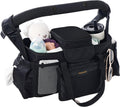 Extra Large Stroller Organizer Max - Insulated Pacifier Pocket & 2 Cup
