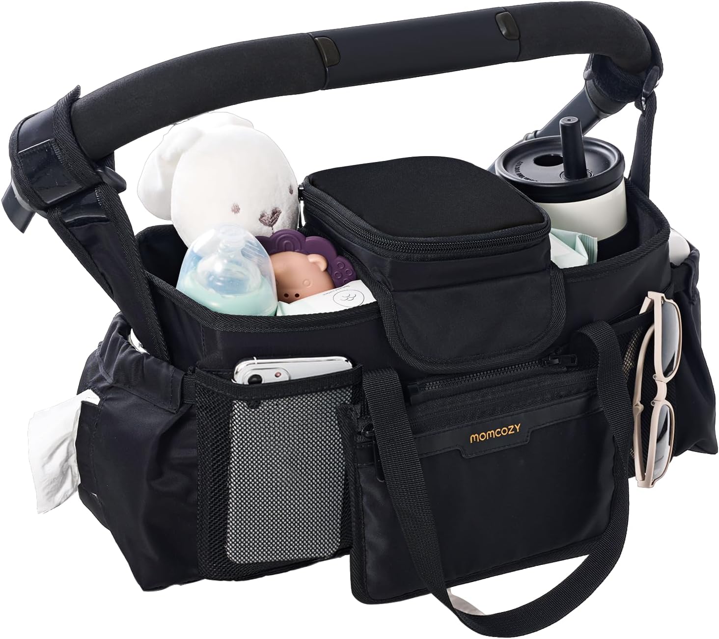 Momcozy Extra Large Stroller Organizer Max for Busy Parents