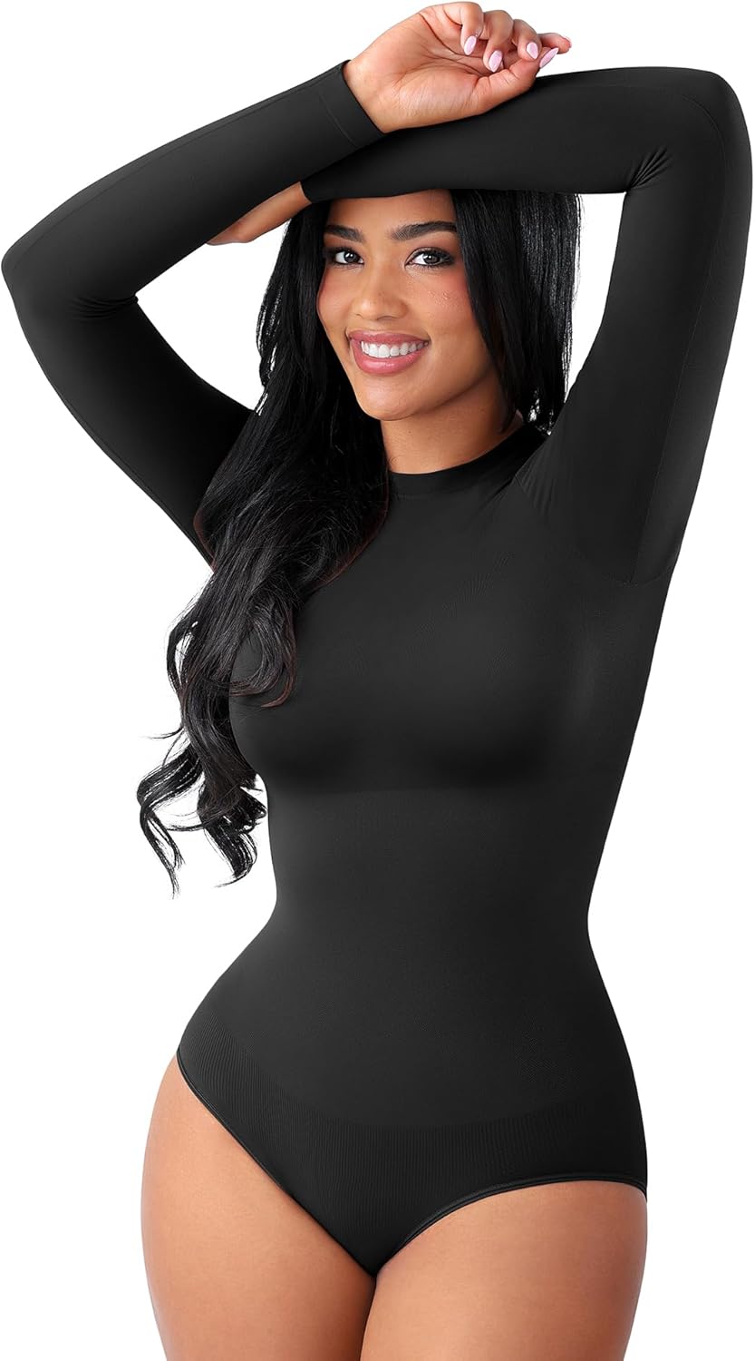 FeelinGirl Shapewear Bodysuit for Women with Tummy Control