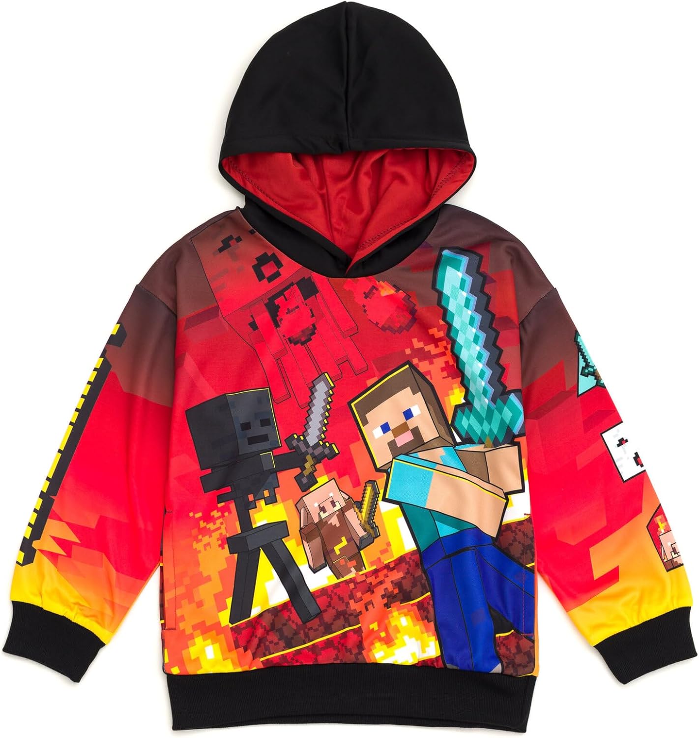 Minecraft Fleece Pullover Hoodie for Kids - Cozy & Fun Wear