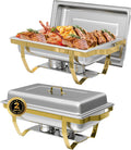 IMACONE Chafing Dish Buffet Set of 2, 8QT Stainless Steel