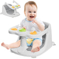 Baby Bath Seat Grey for Babies 6 Months & Up - Foldable Non-Slip